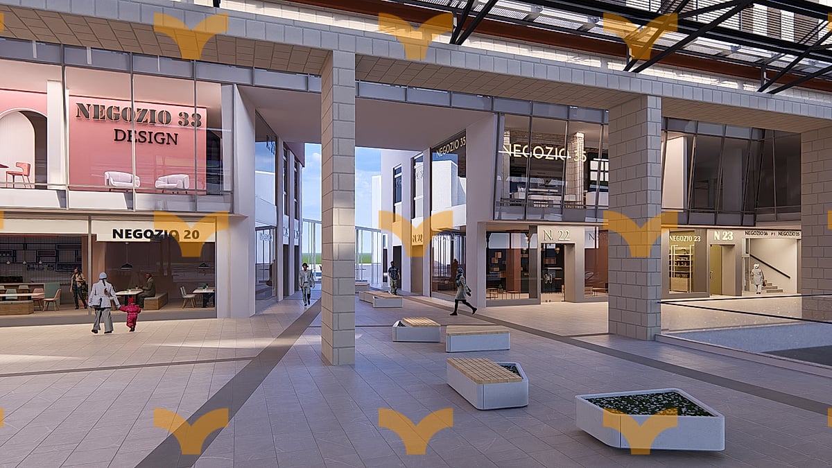 Render — Lecce, Galleria Liberty Piazza Tito Schipa Negozi
