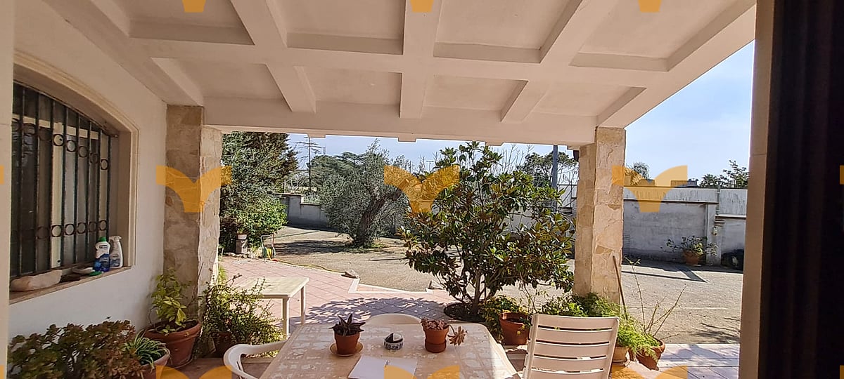 Veranda — Parabita, contrada La Comune – Villa Panoramica con giardino e trullo